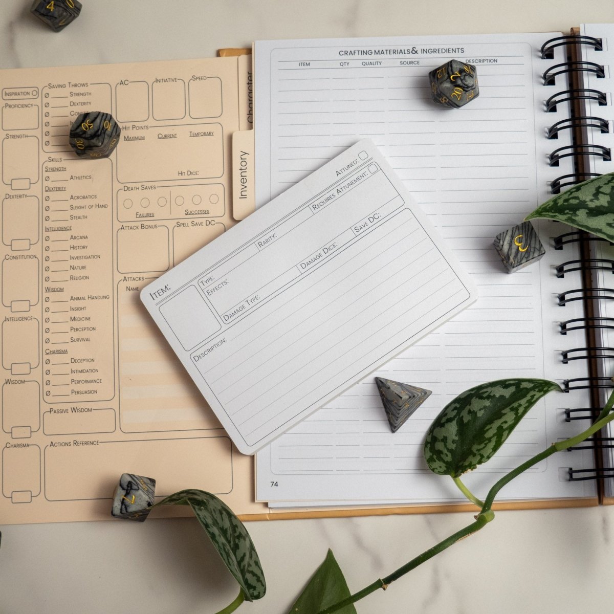 D&D Player Kit - Sphinx Stationery -