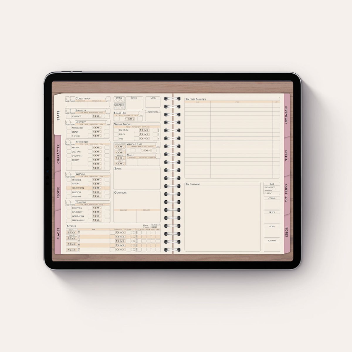 Digital Pathfinder Notes | Pathfinder2e Campaign Journal – Sphinx