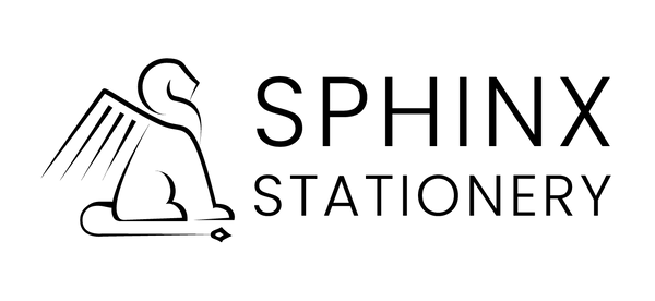 Sphinx Stationery, a minimalistic logo with text