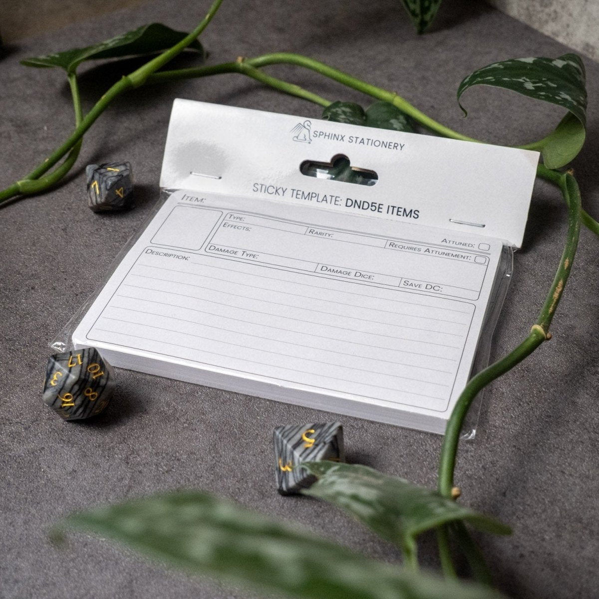 Sticky Template: DND5e Item - Sphinx Stationery -
