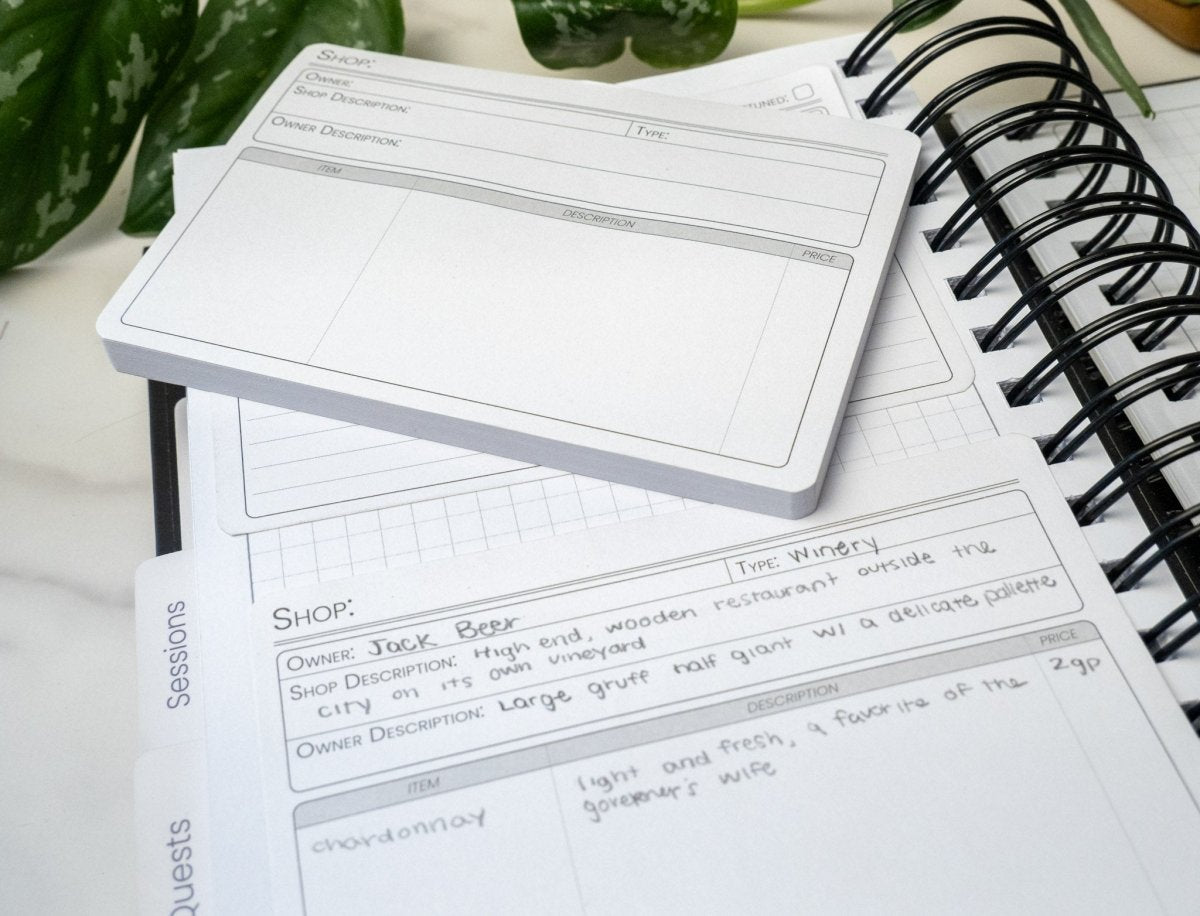 Sticky Template: System Agnostic Shops - Sphinx Stationery -