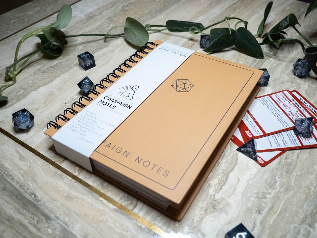 Campaign Notes | Dungeons and Dragons 5E Journal - Sphinx Stationery-Journal