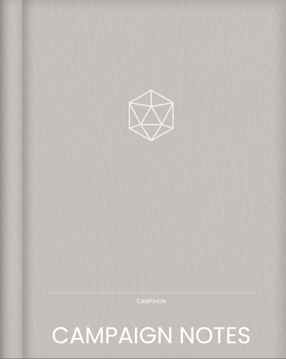 Digital Campaign Notes | Dungeons and Dragons 5e Digital Journal - Sphinx Stationery-Digital Journal