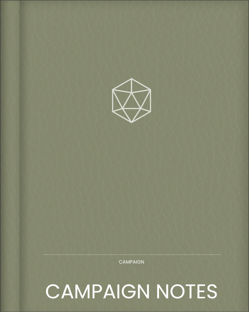 Digital Campaign Notes | Dungeons and Dragons 5e Digital Journal - Sphinx Stationery-Digital Journal