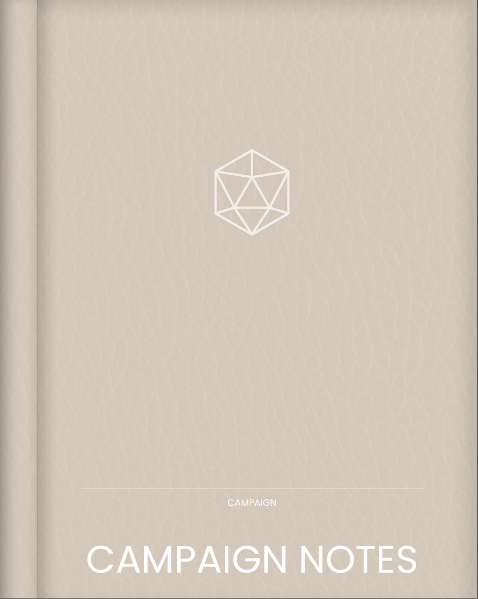 Digital Campaign Notes | Dungeons and Dragons 5e Digital Journal - Sphinx Stationery-Digital Journal