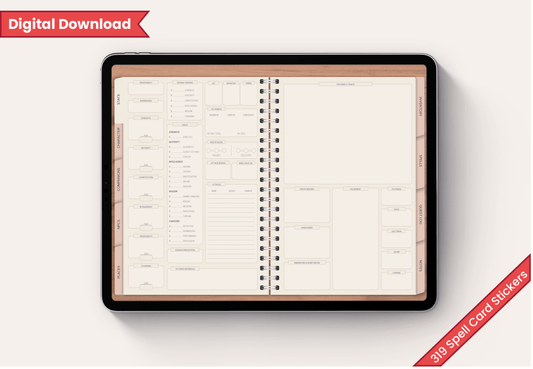 Digital Campaign Notes | Dungeons and Dragons 5e Digital Journal - Sphinx Stationery-Digital Journal