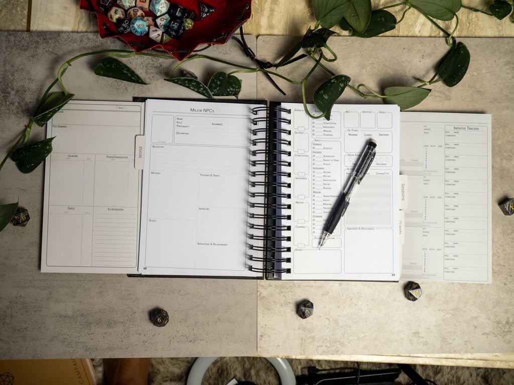 Dungeon Planner | Dungeons and Dragons 5e Dungeon Master Journal - Sphinx Stationery-Journal