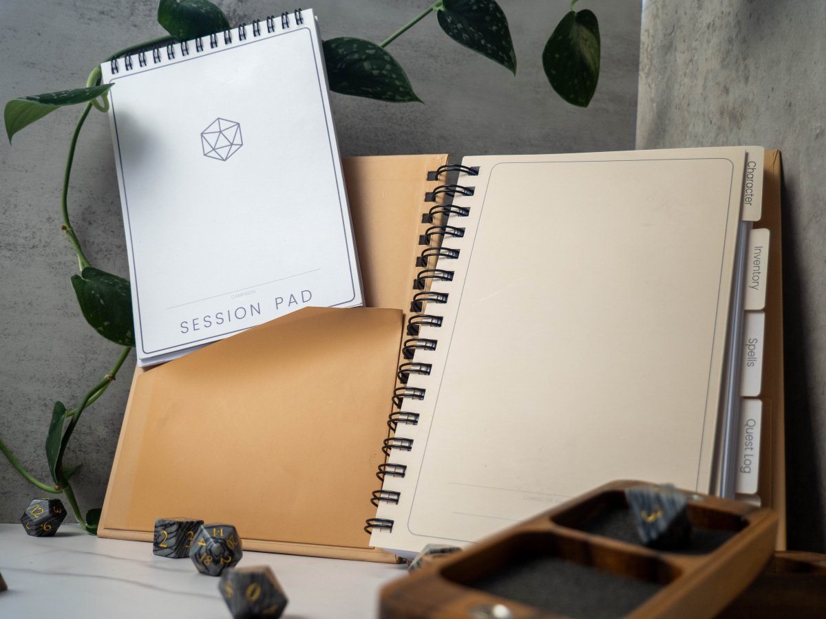 Session Pad | System Agnostic TTRPG Session Notepad - Sphinx Stationery-Journal