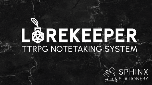 Lorekeeper Prototype 1 Sneak Preview - Sphinx Stationery