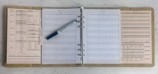 Lorekeeper Prototype V2 Update: A Better Binder, Page Tweaks & Some Challenges - Sphinx Stationery