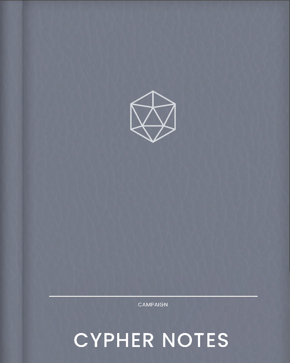 Digital Cypher Notes | Cypher System Campaign Journal - Sphinx Stationery - Digital Journal