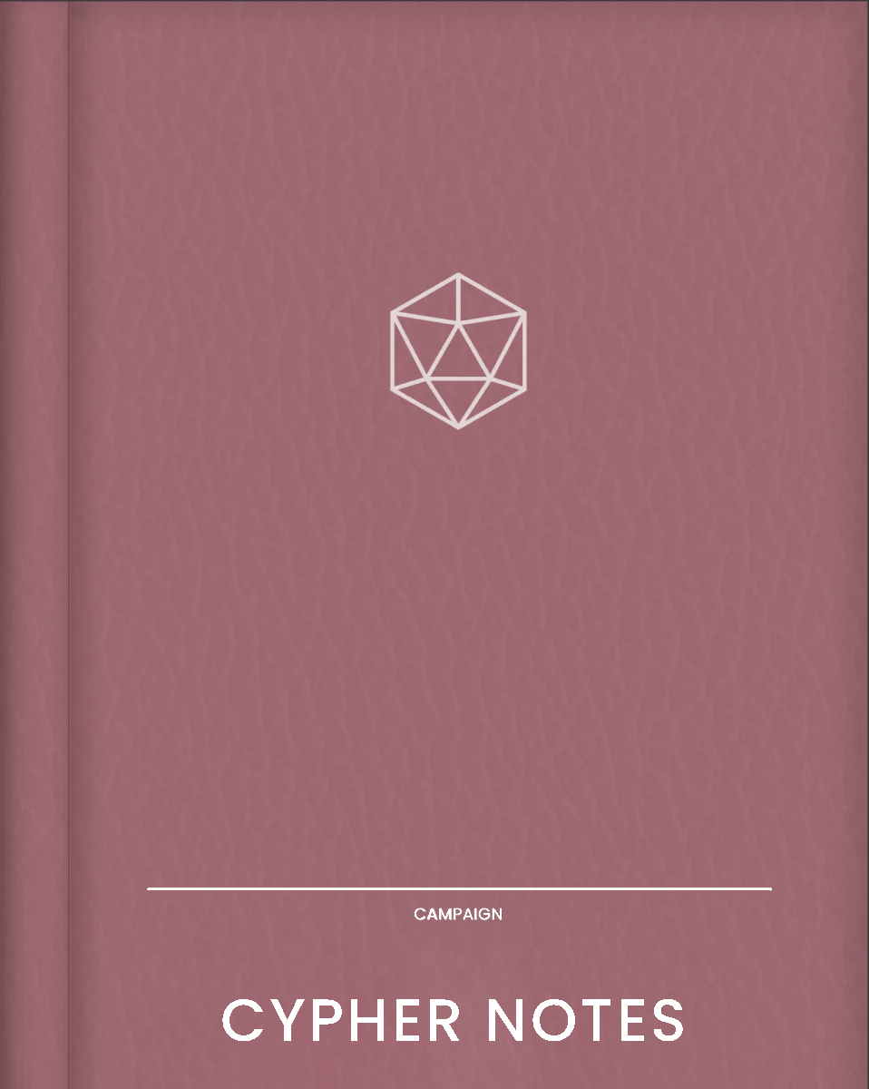 Digital Cypher Notes | Cypher System Campaign Journal - Sphinx Stationery - Digital Journal