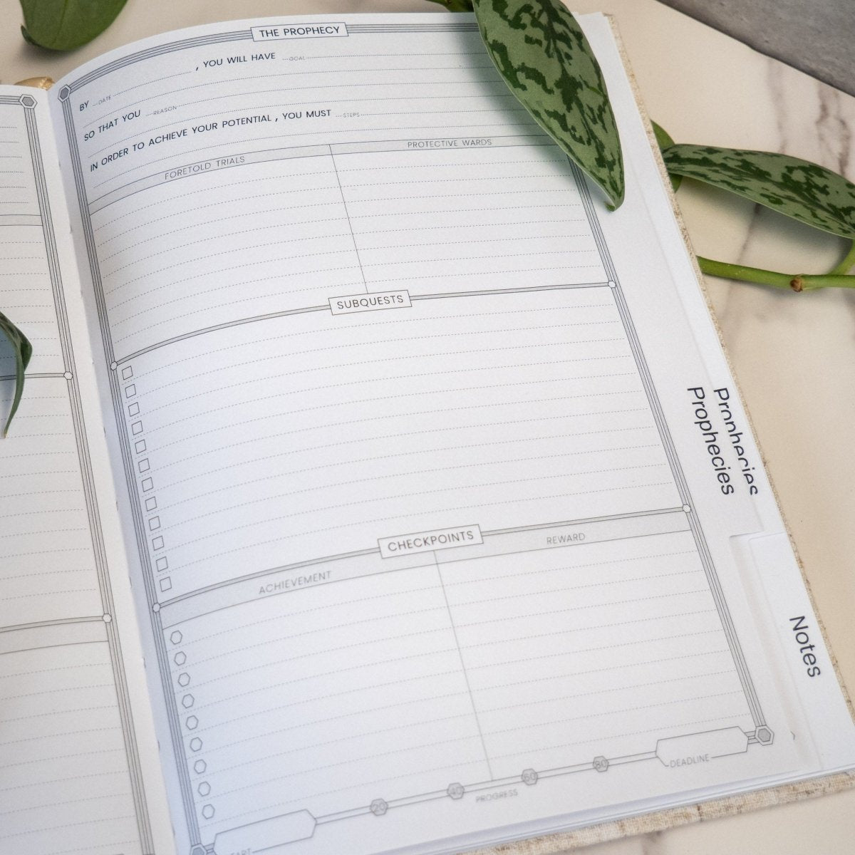 PREORDER: Lifequest Planner | Nerdy Undated Weekly Planner - Sphinx Stationery - Journal