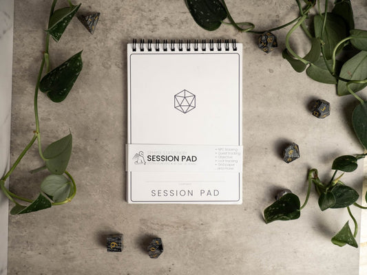 Session Pad | System Agnostic TTRPG Session Notepad - Sphinx Stationery-Journal